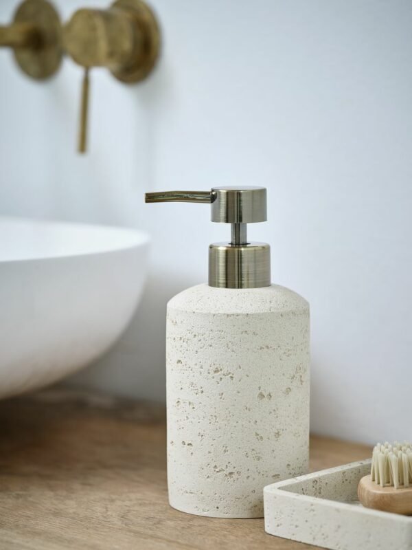 Soap dispenser TORUP beige stone - Image 3