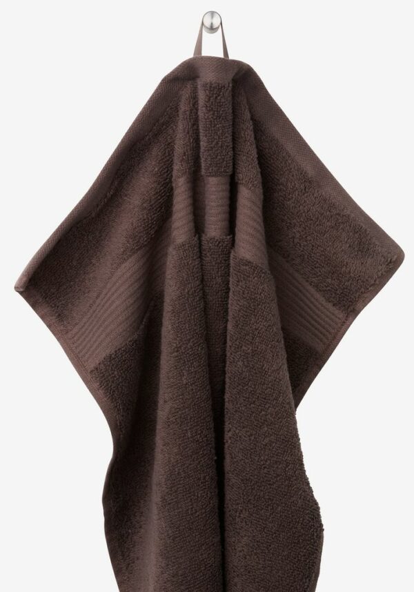 Bath towel KARLSTAD 70x140 dark brown KRONBORG - Image 2