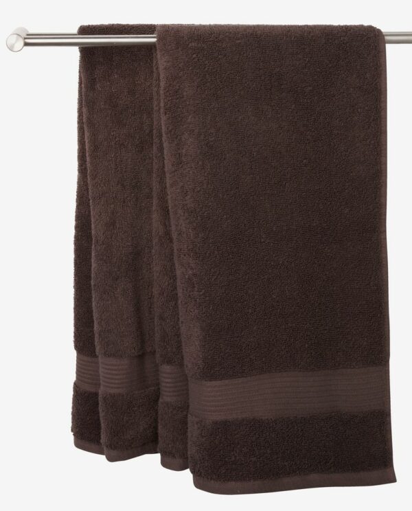 Bath towel KARLSTAD 70x140 dark brown KRONBORG - Image 5