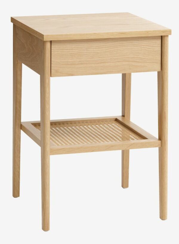 Bedside table FAVRSKOV 1 drawer oak - Image 2