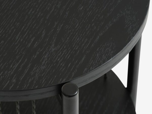 Bedside table SNESLEV 1 shelf black - Image 4