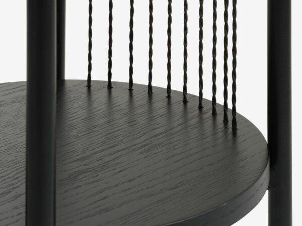 Bedside table SNESLEV 1 shelf black - Image 6