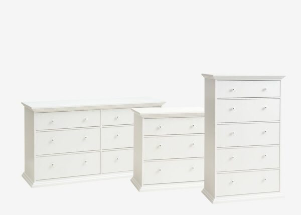 5 drawer chest FREDENSBORG white - Image 5