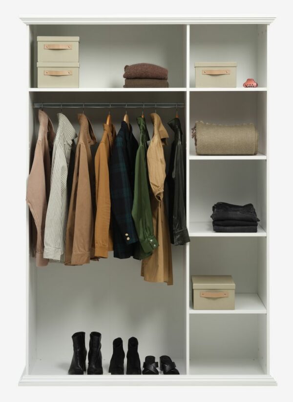 Wardrobe FREDENSBORG 140x200 white - Image 5