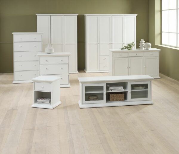 5 drawer chest FREDENSBORG white - Image 3