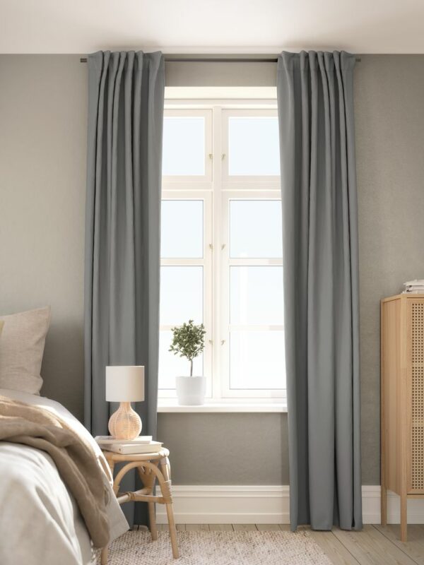 Curtain blackout STADSHOLMEN 1x140x245 grey - Image 3