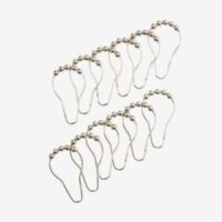Shower curtain rings VARA 12pcs/pck hooks