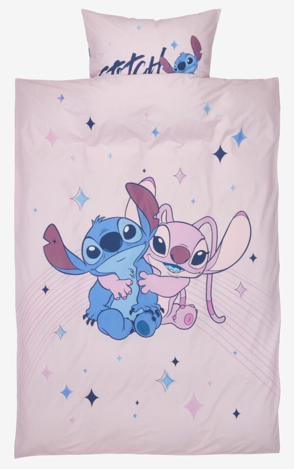 Duvet cover set STITCH 140x200 rose - Image 2