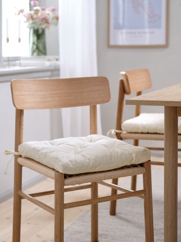 Chair cushion HVITLYNG 40x40x4 natural - Image 3