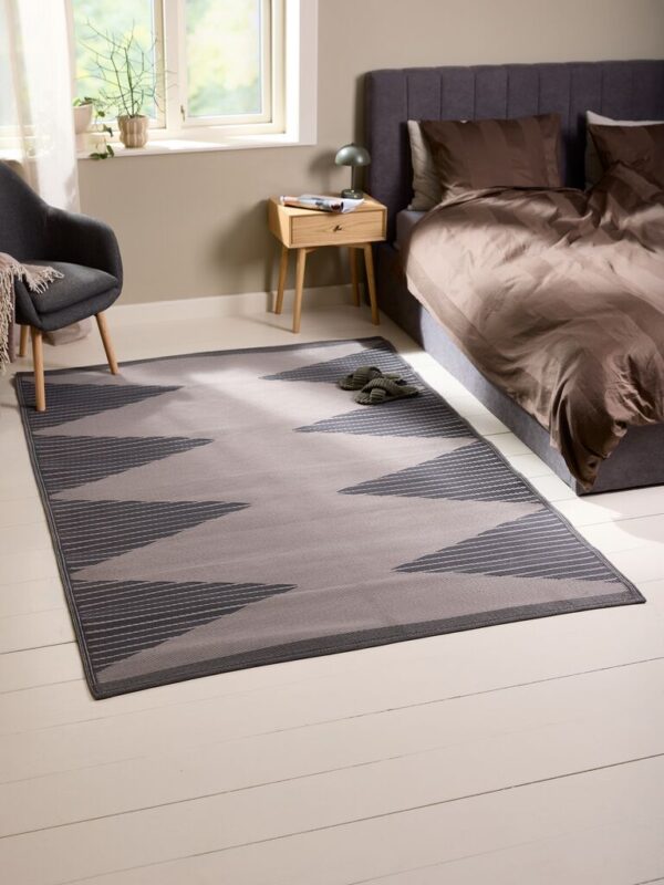 Rug BROKKURT 160x230 dark sand/grey - Image 3
