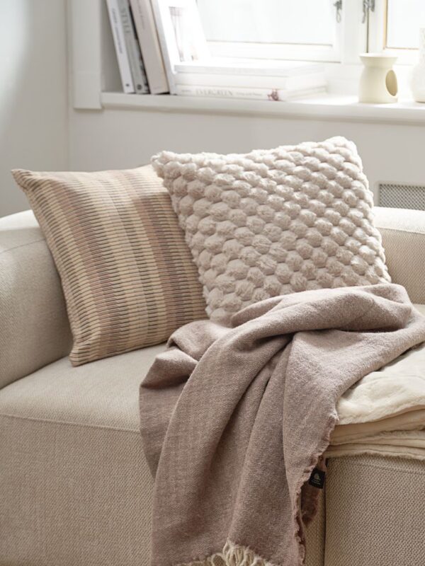 Cushion HVIDBLOMME 45x45 beige - Image 5