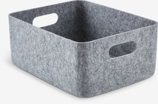 Basket JOSEF W25xL33xH14cm grey - Image 2