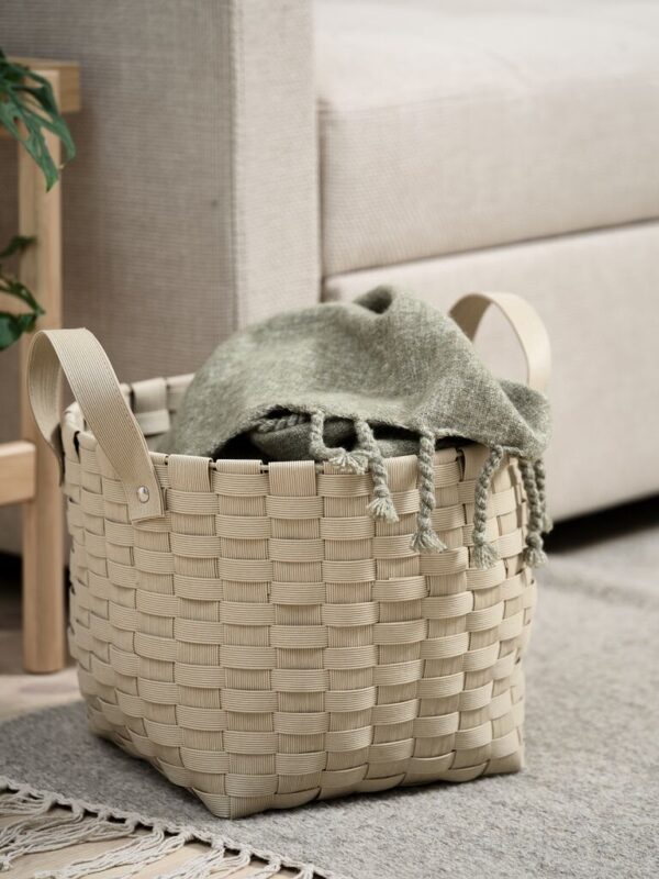 Basket ARVE D.30xH23cm w/handles - Image 5