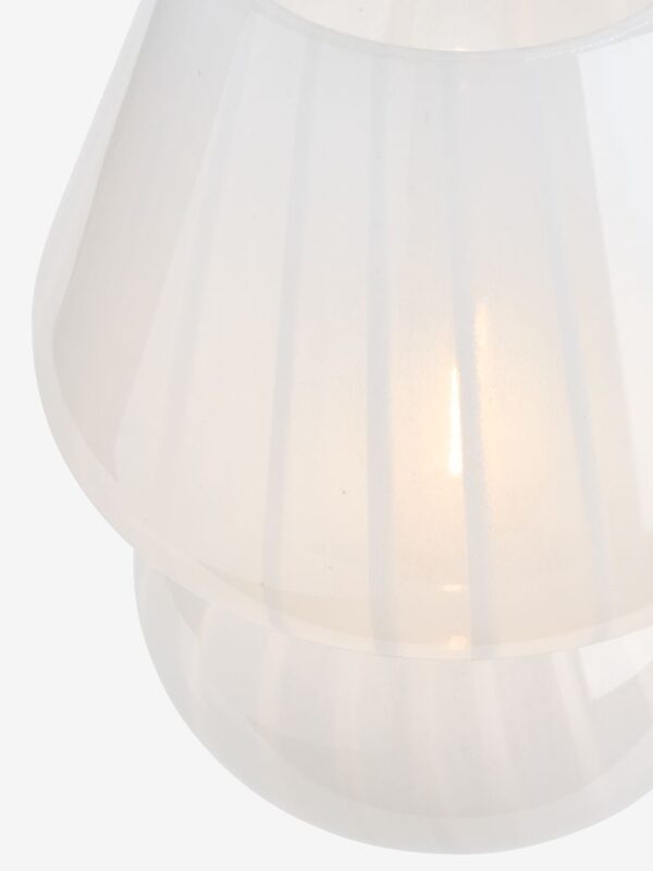 Battery lamp JONNY D.15xH18cm w/timer white - Image 6
