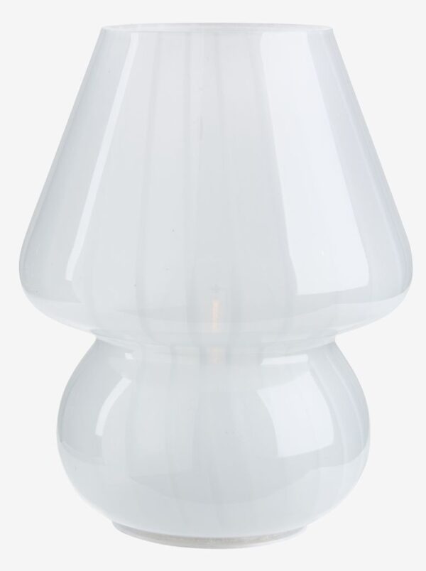 Battery lamp JONNY D.15xH18cm w/timer white - Image 4