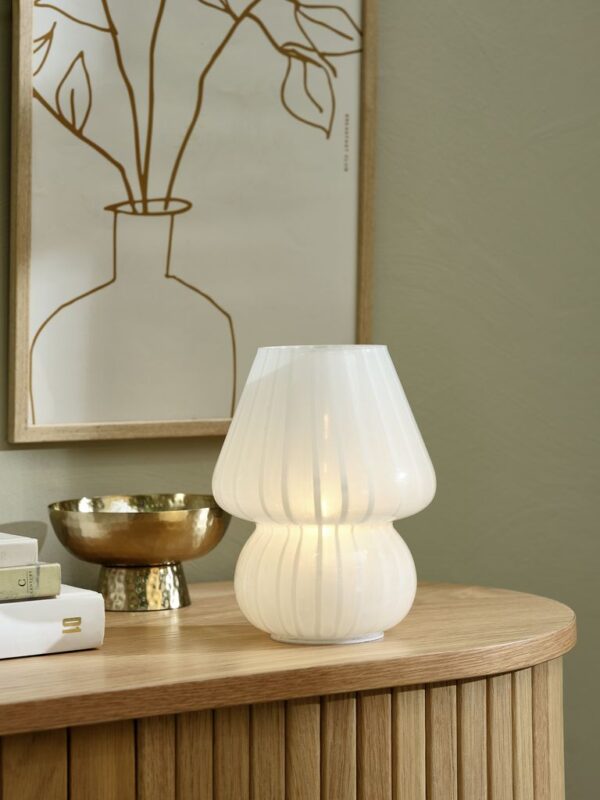 Battery lamp JONNY D.15xH18cm w/timer white - Image 5