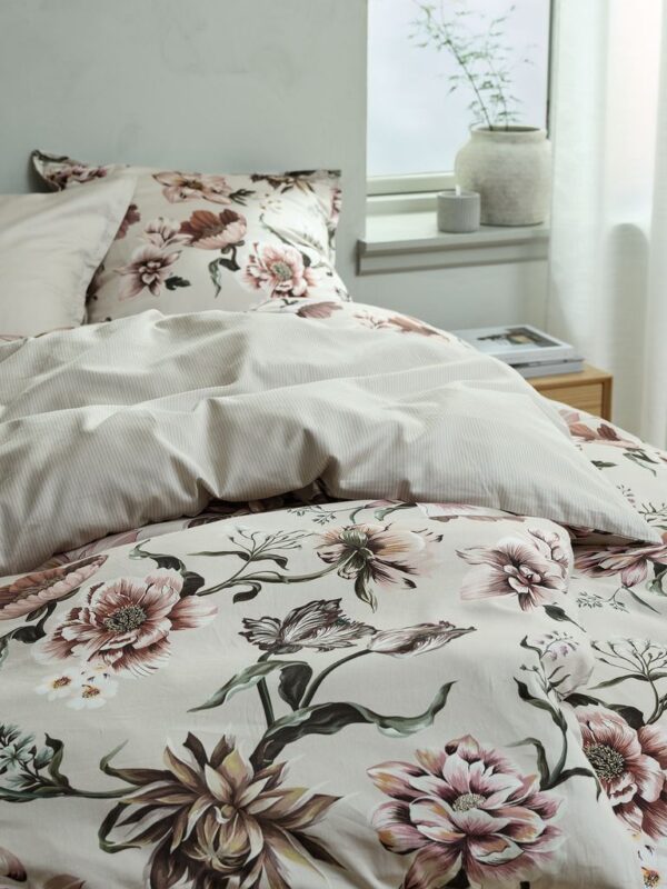 Sateen duvet cover set+sheet ESTHER 140x200 natural - Image 3