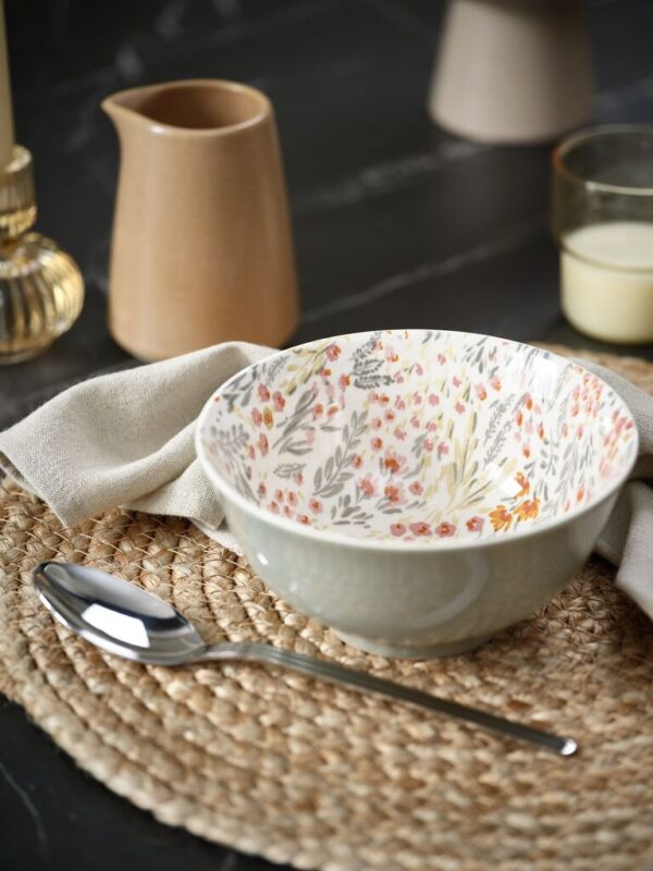 Bowl EMIL D.16xH8cm w/flowers - Image 5