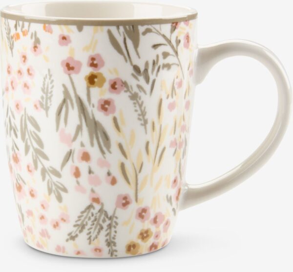Mug EMIL D.8xH10cm 35cl w/flowers - Image 2