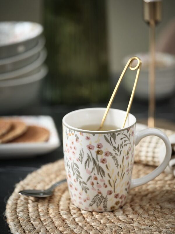 Mug EMIL D.8xH10cm 35cl w/flowers - Image 5