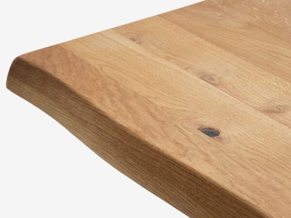 Dining table ROSKILDE/ROSLEV 95x200 natural oak/black - Image 6