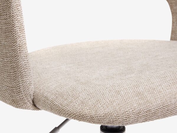 Desk chair REERSLEV sand fabric/white - Image 4