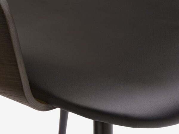 Dining chair HVIDOVRE dark oak/black fabric - Image 10