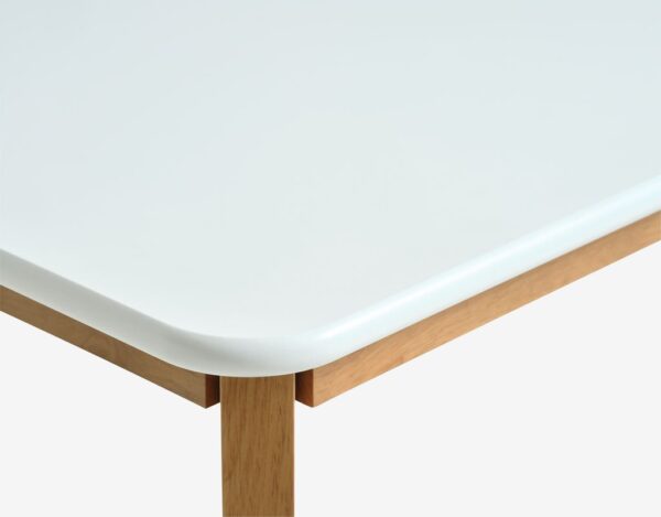 Dining table JEGIND 80x130 white/natural - Image 4