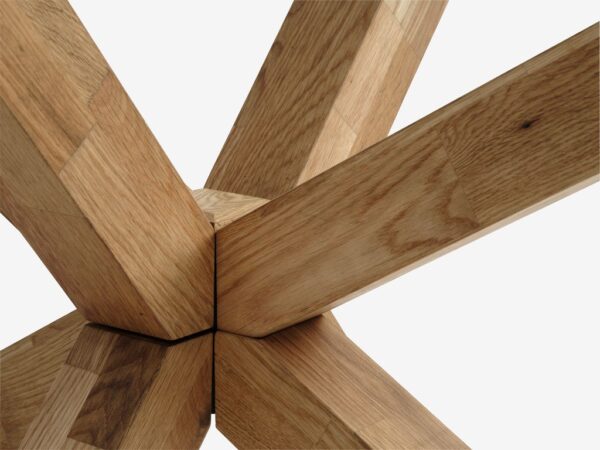 Dining table AGERBY 90x190 glass/oak - Image 3
