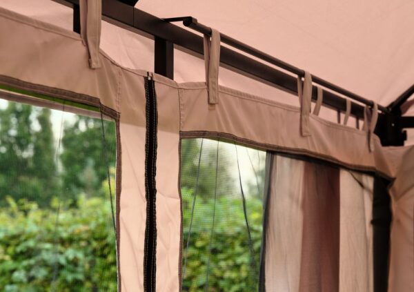 Gazebo OURENSE W3xL4xH2.76m beige - Image 3