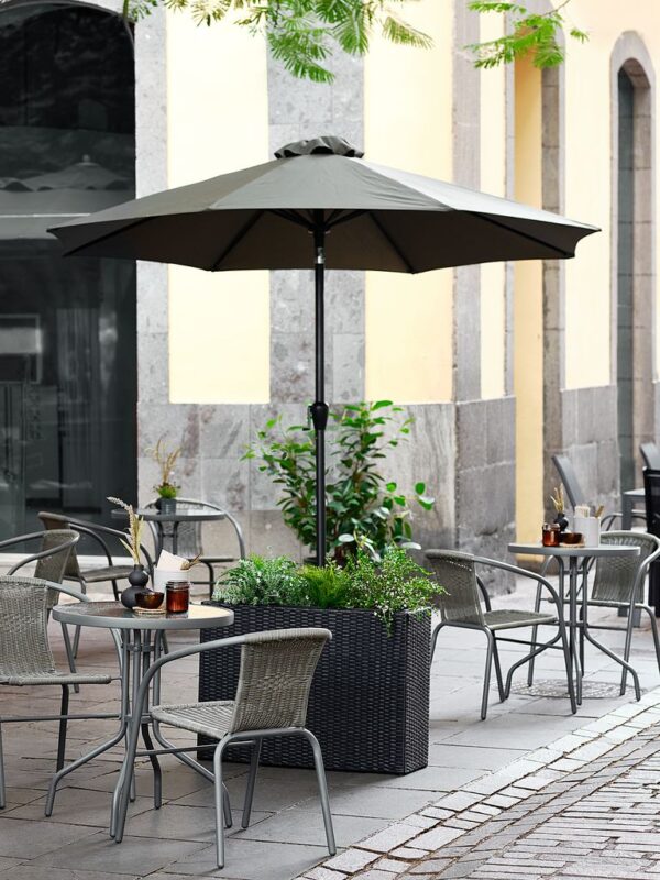 Market parasol HALK D.300 dark grey - Image 3
