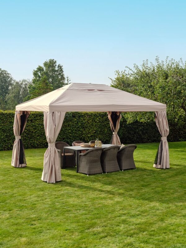 Gazebo OURENSE W3xL4xH2.76m beige - Image 2