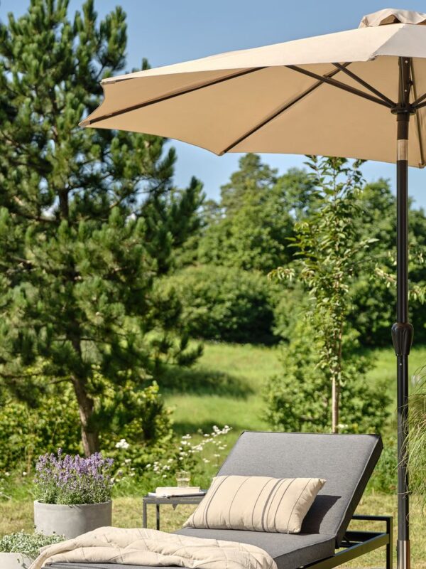 Market parasol HALK D.300 beige - Image 3