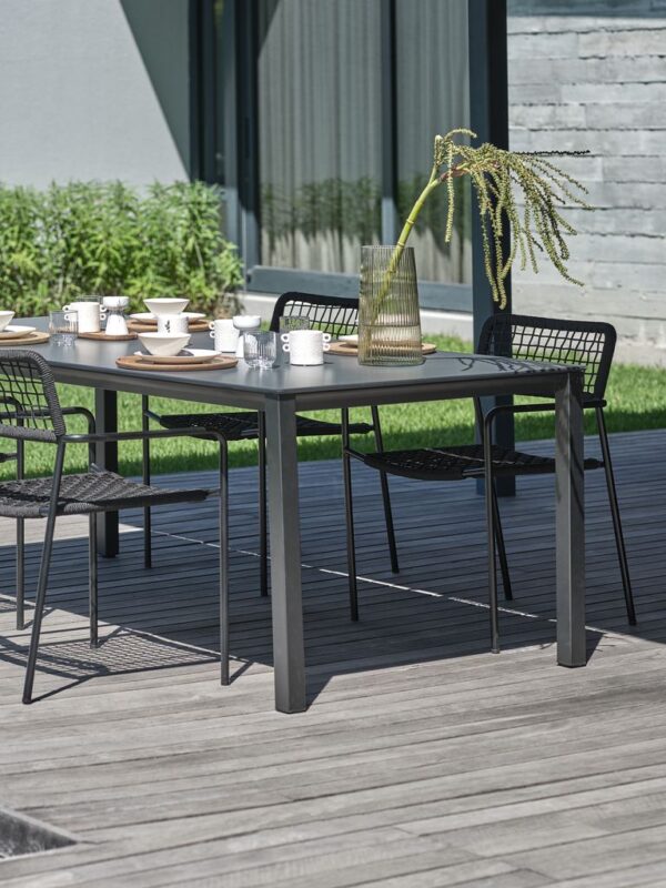 Garden table LANGET W95xL207 black - Image 6