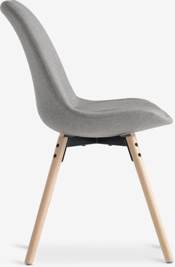 Dining chair KASTRUP sand fabric/oak - Image 5