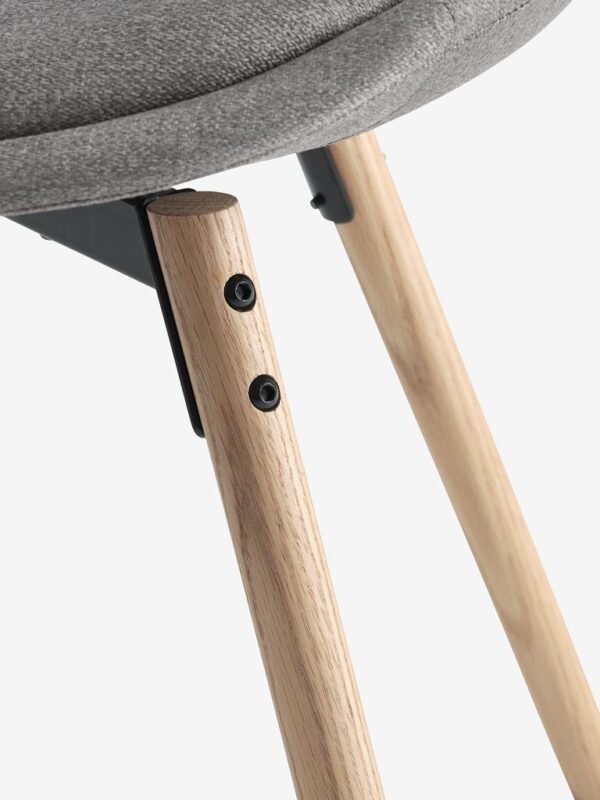Dining chair KASTRUP sand fabric/oak - Image 4