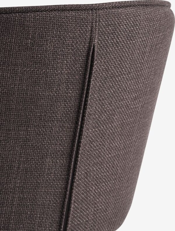Dining chair RISSKOV dark brown fabric/black - Image 8