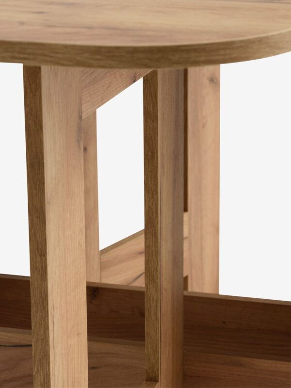 Dining table ALLING 80x100/163 oak colour - Image 4