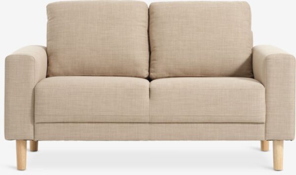 Sofa EGENSE 2 seater sand fabric/oak colour - Image 5