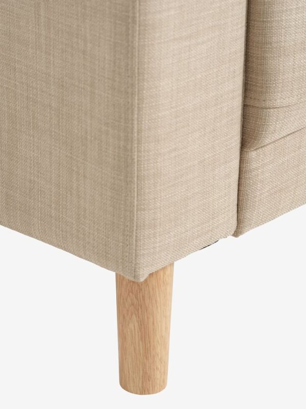 Sofa EGENSE 2 seater sand fabric/oak colour - Image 9