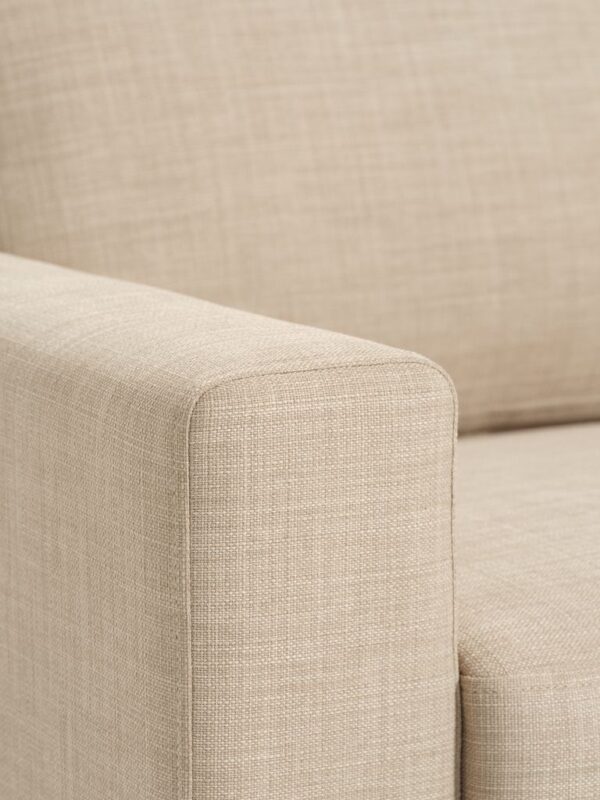 Sofa EGENSE 2 seater sand fabric/oak colour - Image 7