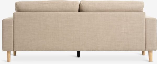 Sofa EGENSE 3 seater sand fabric/oak colour - Image 8
