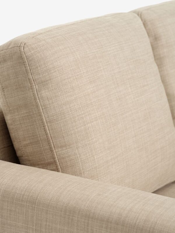 Sofa EGENSE 3 seater sand fabric/oak colour - Image 7