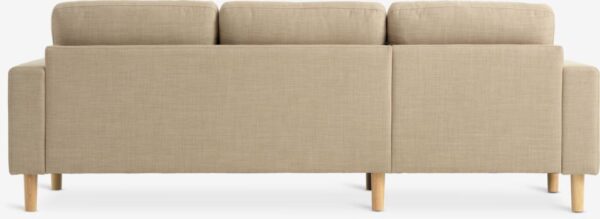 Sofa EGENSE chaise longue sand fabric/oak colour - Image 7