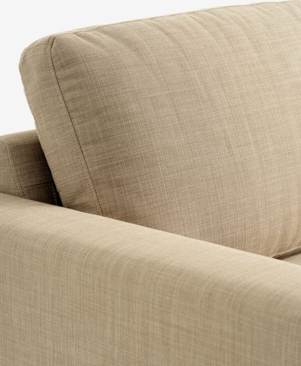 Sofa EGENSE chaise longue sand fabric/oak colour - Image 8
