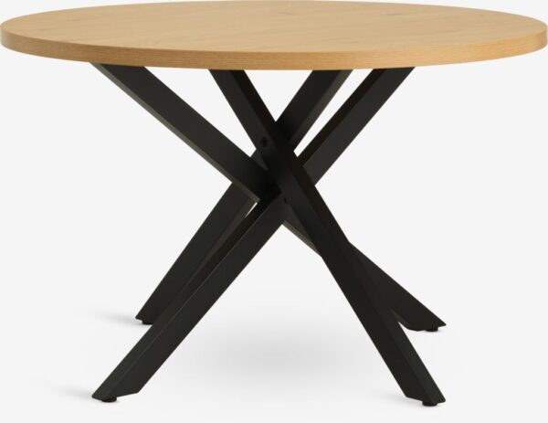 Dining table NORTOFT D.120 oak colour/black - Image 5