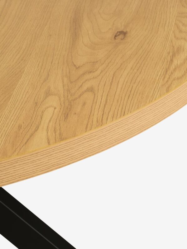 Dining table NORTOFT D.120 oak colour/black - Image 7