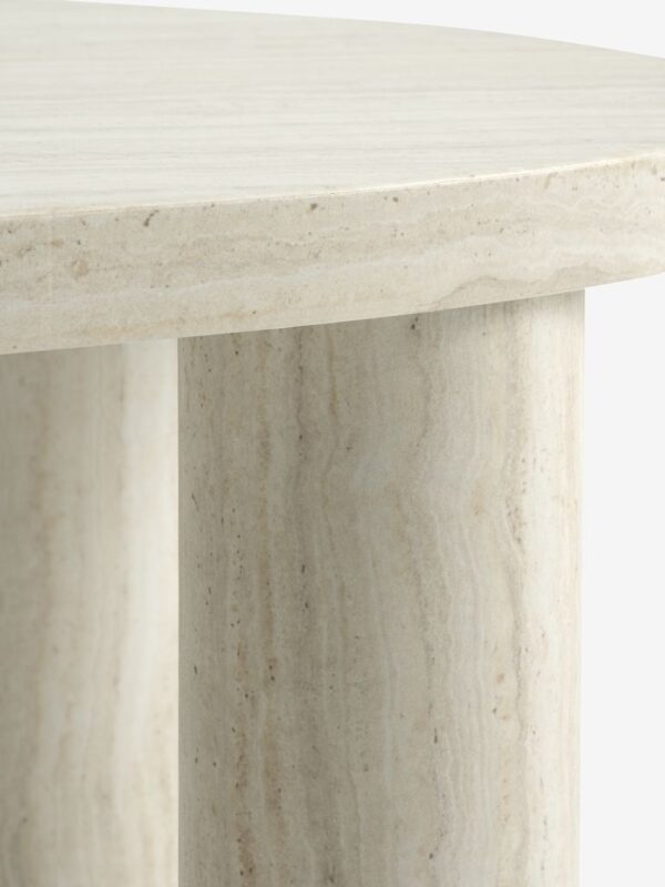 Coffee table LUNDEBORG 68x85 marble colour - Image 4