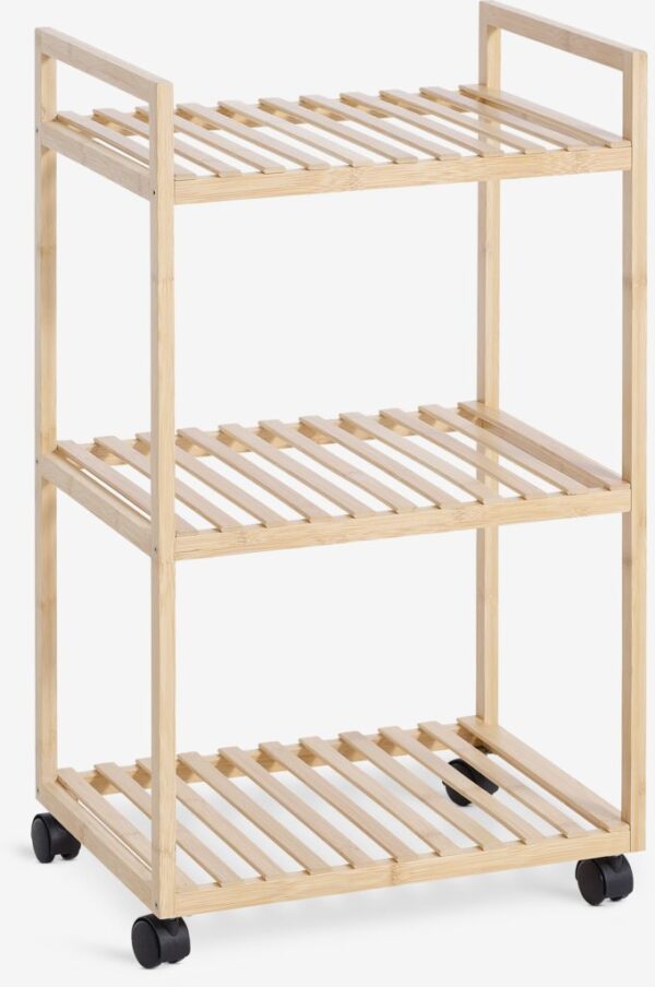 Trolley EGTVED 3 shelves bamboo - Image 2