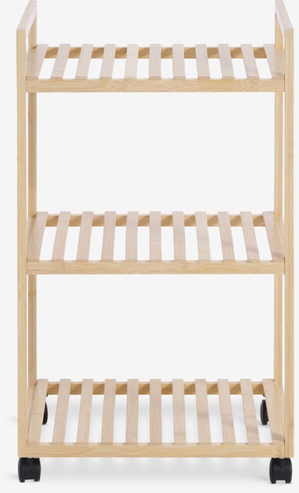 Trolley EGTVED 3 shelves bamboo - Image 5